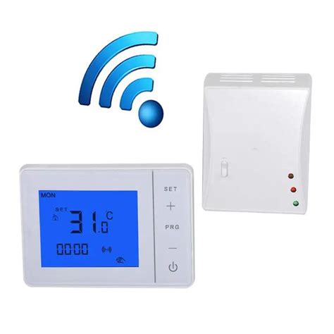 433MHZ Wireless Remote Smart LCD Programmable Electric Heating Temperature Controller Digital ...