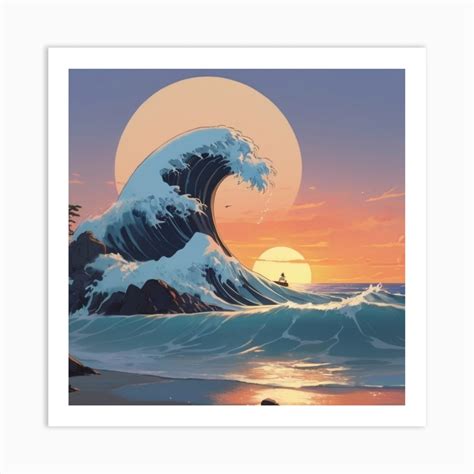 Great Wave Art Print by medart - Fy