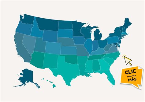 mapa de Estados Unidos completo con sus estados y capitales Maps, States And Capitals, United ...