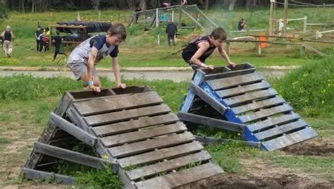 Permanent obstacle course that is muddy fun for the whole family with obstacle course public ...