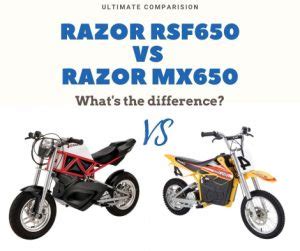 Razor RSF650 vs. MX650 Mini Electric Bike Comparison | Ride On Lab