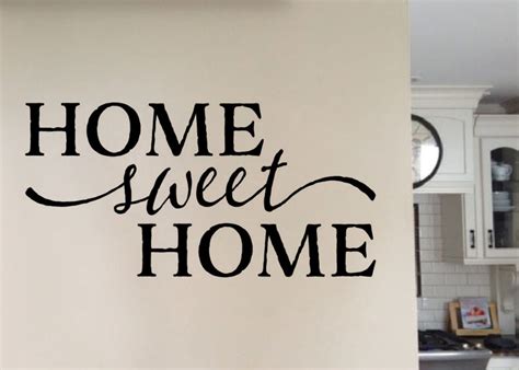 Home Sweet Home Version 1 Vinyl Wall Art, wall decal quote