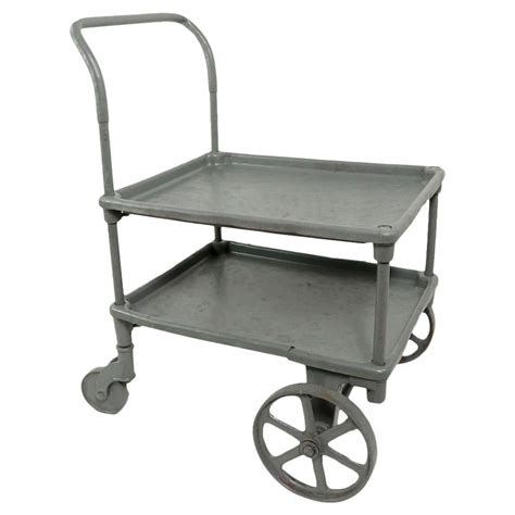 Industrial Iron Cart With Wheels. For Sale at 1stDibs