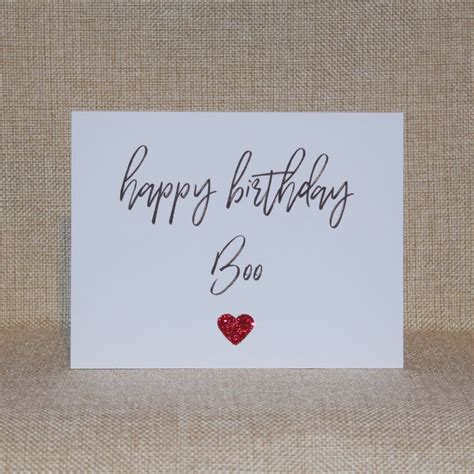 Happy birthday boo card Cute birthday card Birthday card for | Etsy