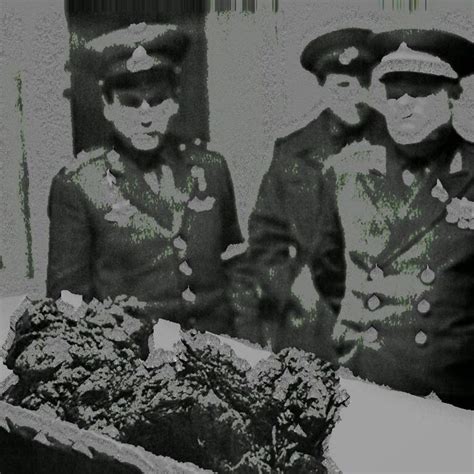 The remains of Soviet cosmonaut Vladimir Komarov, who fell from space ...