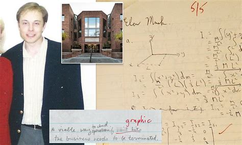 Paper graded by Elon Musk when he was a UPenn student in 1995 sells for ...