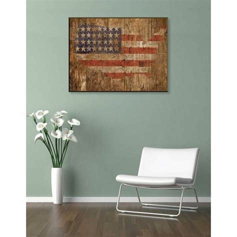 PTM Images American Flag Framed Graphic Art & Reviews | Wayfair