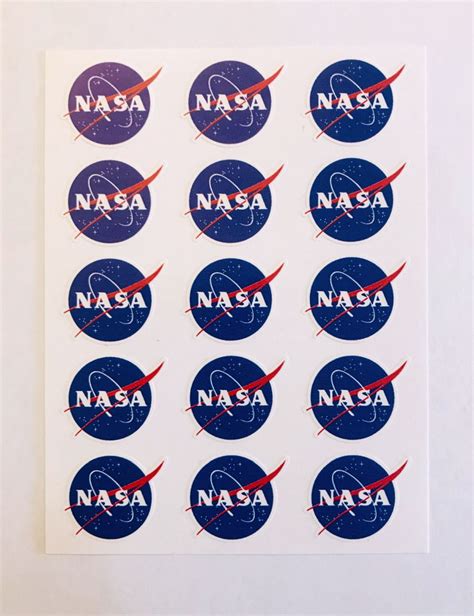 Shop NASA Sticker Sheet with 15 NASA Logo Stickers Online from The Space Store