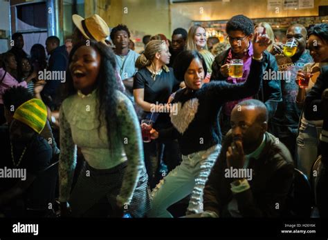 Night karaoke in the most popular bar in Windhoek, Namibia Stock Photo - Alamy