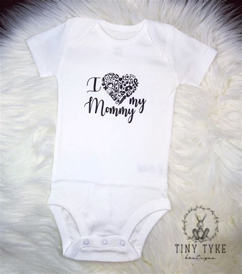 I Love My Mommy Nurse Onesie® RN Onesie® Nursing Bodysuit | Etsy