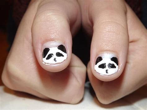 panda nail art by emiiping on DeviantArt