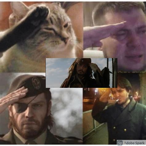 Salute Meme Template