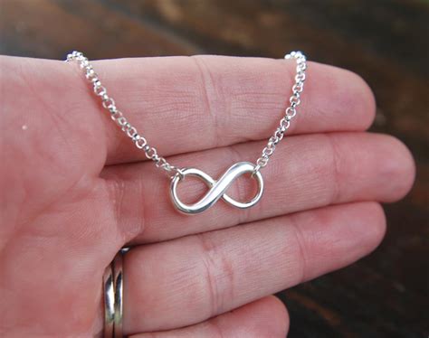 Infinity Symbol Necklace in Sterling Silver Sturdy Infinity - Etsy