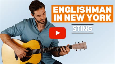 Englishman In New York (Sting) - Fingerstyle Guitar Lesson and TAB and ...