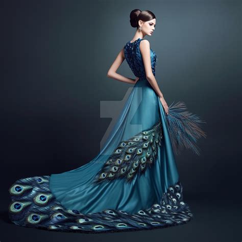 Dress in style of peacock by Coolarts223 on DeviantArt