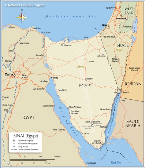 Península Do Sinai Mapa - FDPLEARN