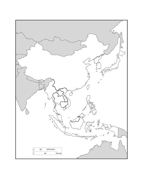 Blank Political Map Of Southeast Asia - Drucie Kimberley