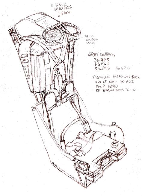 Martin Baker Mk F7 ejection seat drawing | pencil sketch, af… | Flickr
