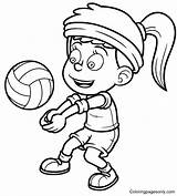 Volleyball Coloring Pages Printable For Free Download sketch template