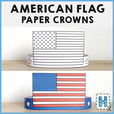 Printable American Flag Craft