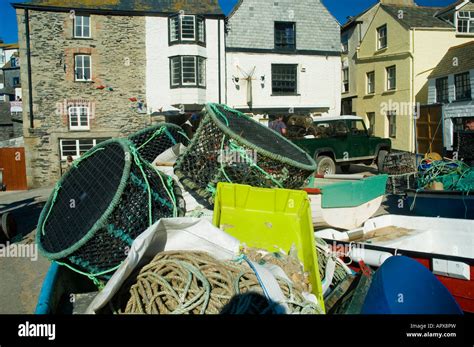 Port Isaac harbour. Port Isaac has a small fishing industry, but now is ...