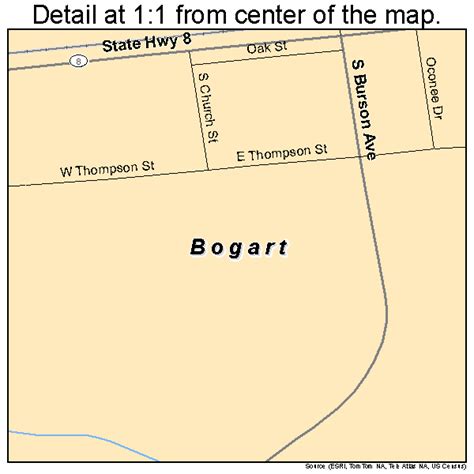 Bogart Georgia Street Map 1309068