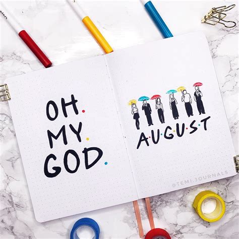 Looking for August Bullet Journal spreads?! Amazing and cute AUGUST ...