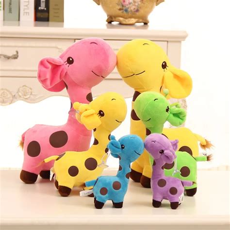 18cm Cute Baby Toys Giraffe Soft Plush Animal Toy Dear Baby Kid Doll Baby Christmas Gifts Happy ...