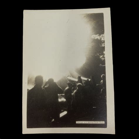 "Artillery Barrage" - Original World War II Era U.S.M.C. Photograph ...