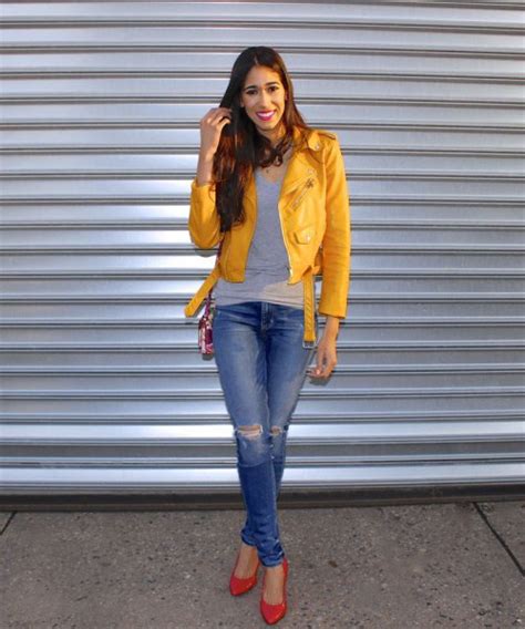 Yellow Leather Jacket: Outfit Ideas for Women – kadininmodasi.org