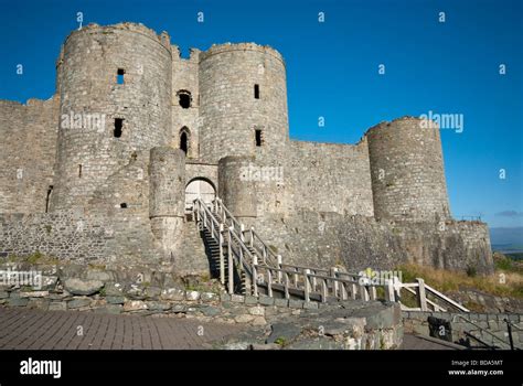 Harlech Castle Wales Stock Photo - Alamy