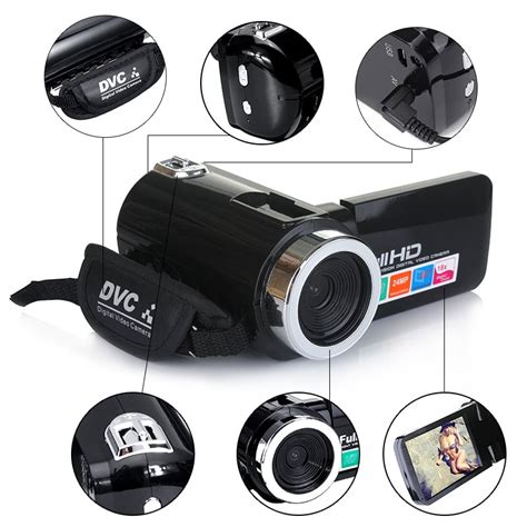 3" LCD Camera Camcorder Remote Control Video Camcorders Full HD 1080P 24MP 18X Zoom Portable ...