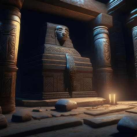 Premium AI Image | Pharaoh's Tomb Image created by AI