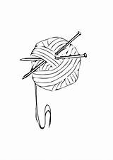 Knitting Coloring Pages  Best For Kids sketch template