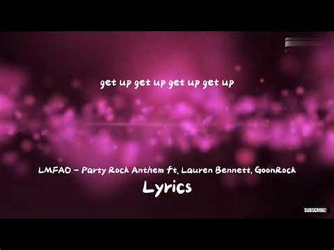 LMFAO - Lyrics - Party Rock Anthem ft - Lauren Bennett, GoonRock - World Top Trending Famous ...