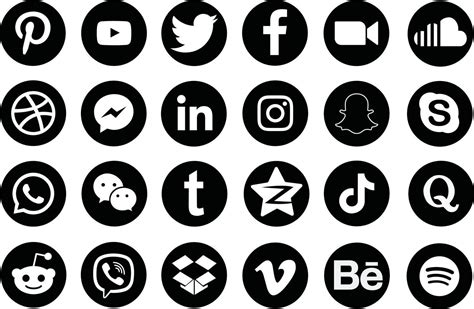 Social media icons logo, facebook, youtube, whatsapp, twiter, instagram ...