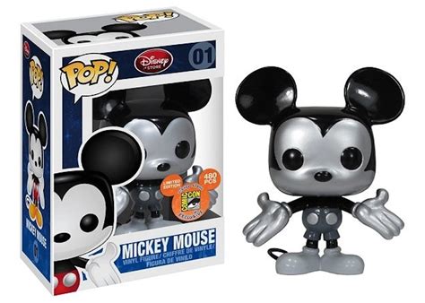 Funko Pop! Disney Mickey Mouse (Metallic) SDCC Figure #01