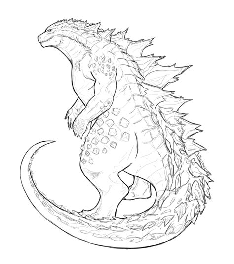 Godzilla Drawing Easy at GetDrawings | Free download