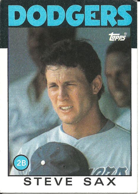 1986 Topps Blog: #175 Steve Sax