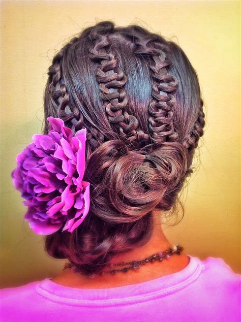 Braids and buns | Formal hairstyles, Hair styles, Braid styles