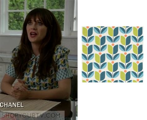 New Girl: Season 5 Episode 2 Jess' Green Tulip Print Dress | Shop Your TV