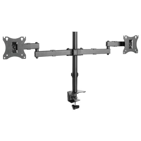 Dual Articulating Monitor Arms for 17″-27″ – True Vision TV Wall Mount ...