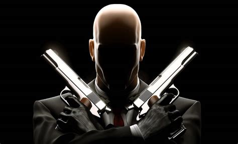 Download Profile Picture Hitman Double Guns Wallpaper | Wallpapers.com