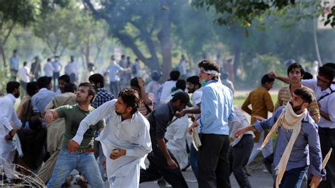 Police And Protesters Clash In Pakistan | World News | Sky News