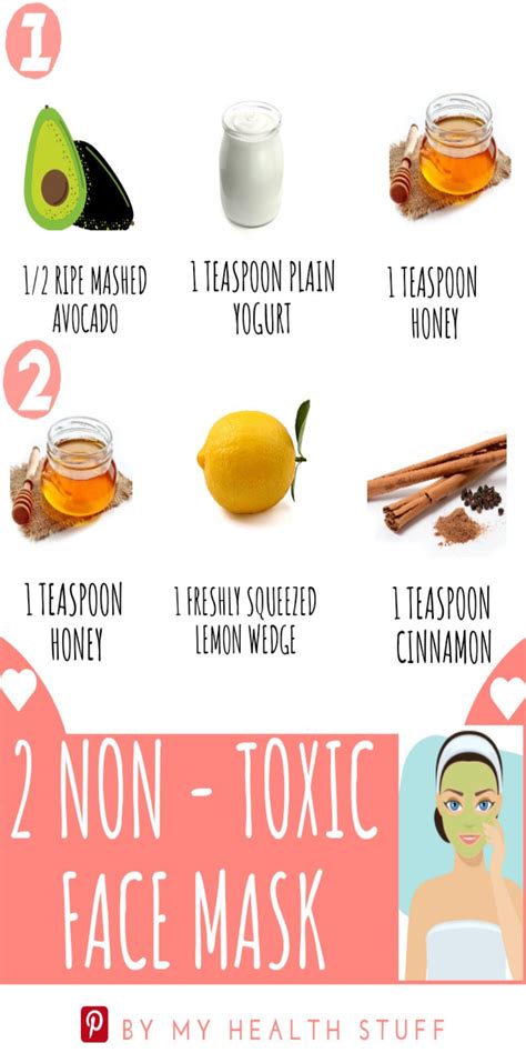 2 Non-Toxic and Easy Face Mask DIY for Skincare | Homemade face mask recipes, Face mask recipe ...