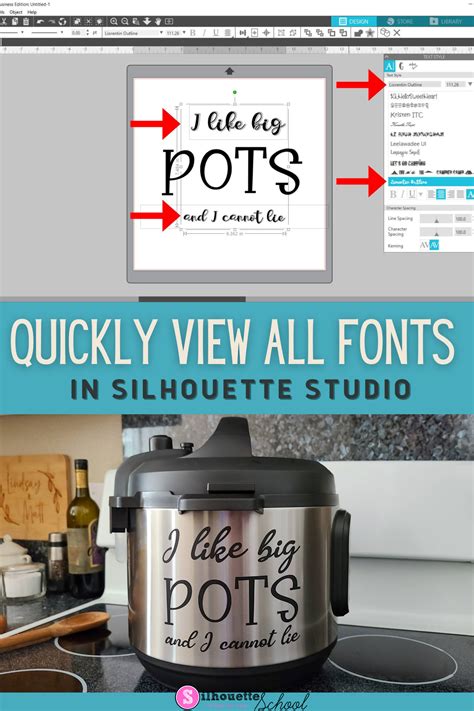 Quickly View All Fonts in Your Silhouette Studio Designs with this Hack! - Silhouette School