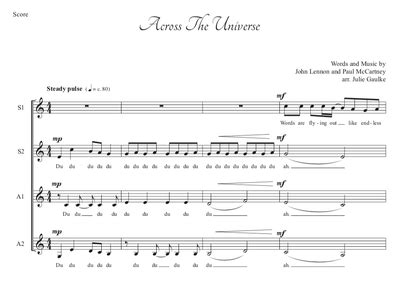 A Cappella Arrangements - Pianomom's Sheet Music