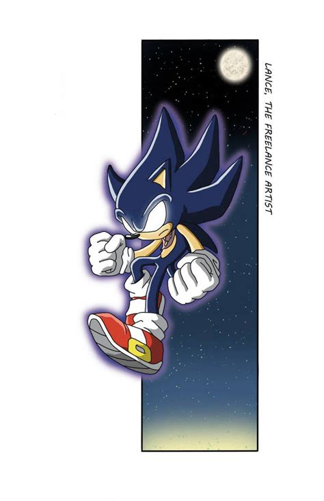 Dark Sonic, the Hedgehog by LanceFreelanceArtist on DeviantArt