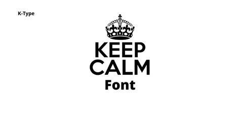 Keep Calm Font Download Free | Free Fonts Vault