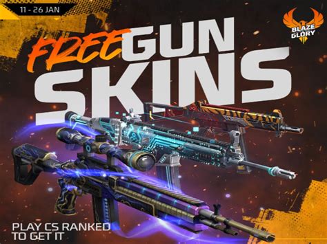 Free Fire MAX: How To Get Free Gun Skins